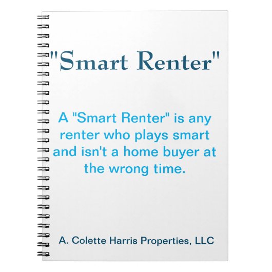 Smart Renter- Design 3 Notebook ノートブック (正面)