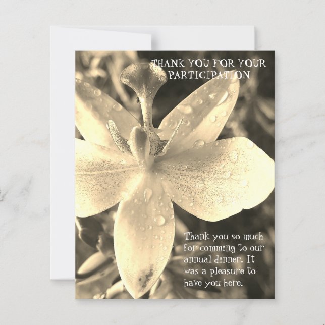 SMART SIMPLE DINNER THANK YOU CARD (正面)