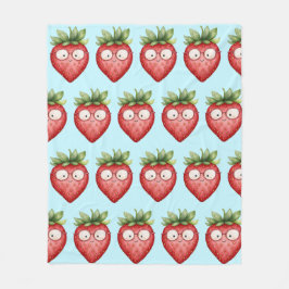 Smart Strawberry  フリースブランケット