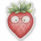Smart Strawberry Sticker シール (正面)