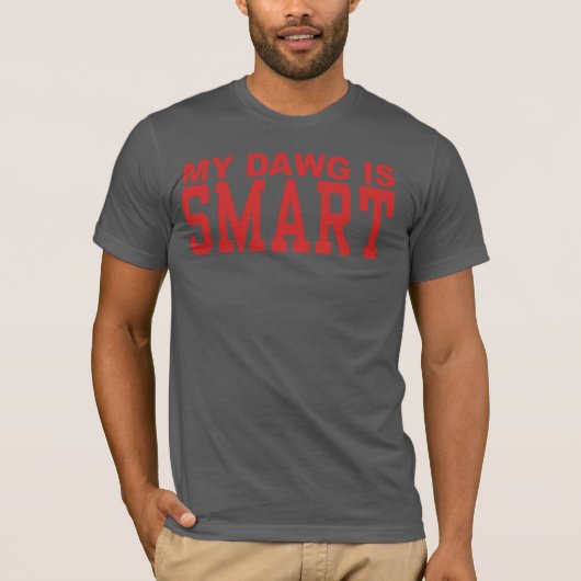 SmartDawg (ダークグレー) Tシャツ (正面)