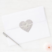 SmartEleganceラベンダーズ結婚コレクション ハートシール (封筒)