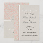 SmartElegance Coral Save the Date セーブザデート (正面/裏面)