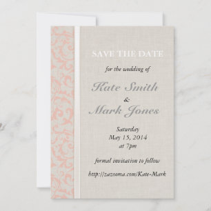 SmartElegance Coral Save the Date セーブザデート