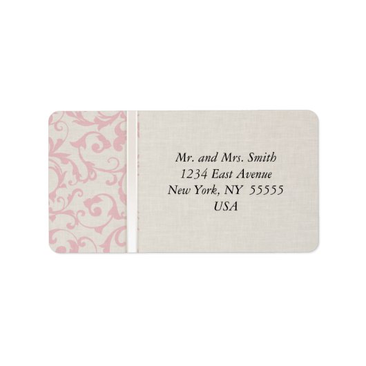 SmartElegance Pink結婚's Collection ラベル (正面)