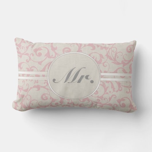 SmartElegance Pink結婚's Collection ランバークッション (正面)