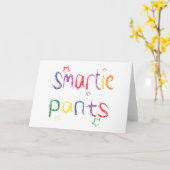 Smartieによってはおもしろいのお祝いが喘ぎます カード (黄色い花)