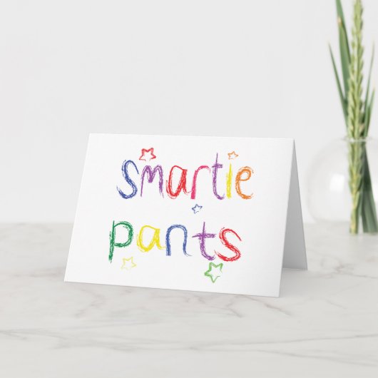 Smartieによってはおもしろいのお祝いが喘ぎます カード (正面)
