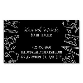 SmartMath Tutoring Services マグネット名刺