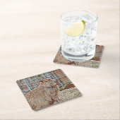 SmartMix動物 – カピバラ スクエアペーパーコースター (インサイチュ)