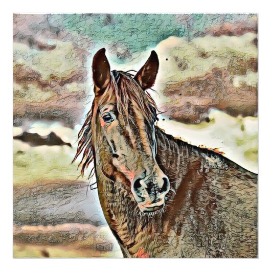 smartmix動物 – 馬2 フォトプリント            (正面)