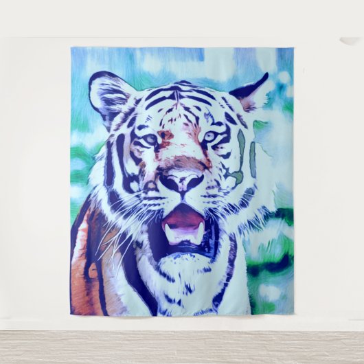 smartmix動物 – tiger 2 タペストリー (正面)