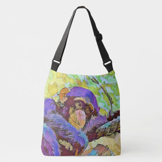 smartmix animal -チンパンジー3 クロスボディバッグ (正面)