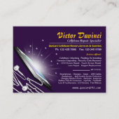 Smartphoneの鍵が開くか、または修理またはサービス業カード 名刺 (正面)