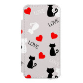 Smartphone case with cats incipio iPhoneウォレットケース (フォリオ 正面)
