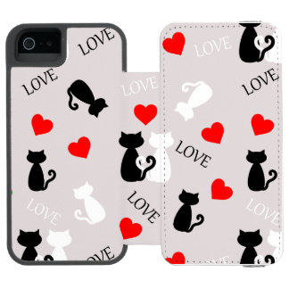 Smartphone case with cats iPhone SE/5/5sウォレットケース