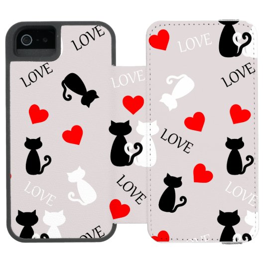 Smartphone case with cats incipio iPhoneウォレットケース (フォリオ Open)