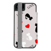 Smartphone case with cats incipio iPhoneウォレットケース (フォリオ裏面)