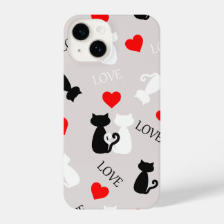 Smartphone case with cats iPhone 14ケース