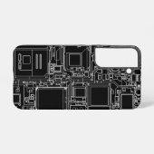 Smartphone Internal Schematic Blueprint Circuit Samsung Galaxyケース (裏面横)