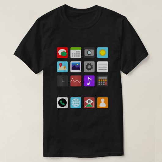 Smartphone Mobile App Cell Phone Costume Halloween Tシャツ (デザイン正面)