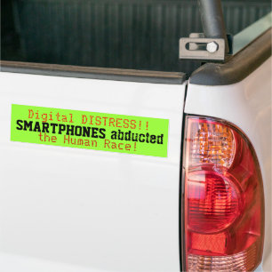 Smartphonesは人種のバンパーステッカーを誘拐しました バンパーステッカー