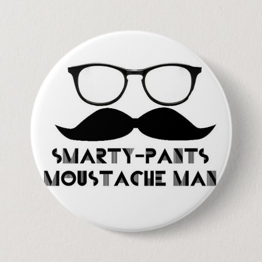 Smartyによっては髭の人Buttoneが喘ぎます 缶バッジ (正面)