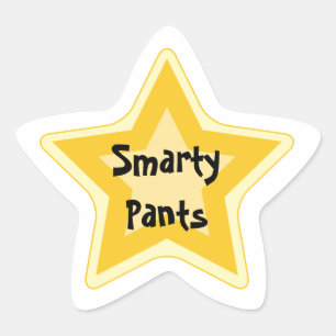 Smartyのズボン-皮肉な金ゴールドの星賞 星シール