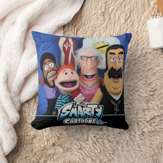 Smartyの漫画のパペット枕 クッション (ブランケット)