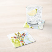 Smartyズボンのキリン スクエアペーパーコースター (インサイチュ)