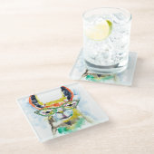 Smartyズボンのラマ ガラスコースター (アングル)