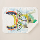 Smartyズボンのラマ シェルパブランケット (正面(横))