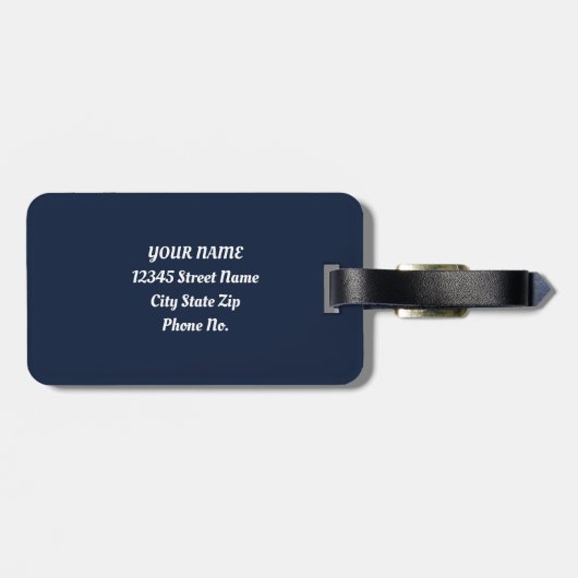 Smarty Llama Chic ラゲッジタグ (裏面横)