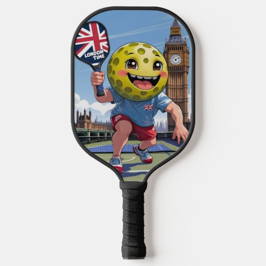 Smash at Big Ben - London Pickleballデザイン ピックルボールラケット (正面)