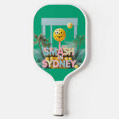 Smash in Sydney - Australia Pickleballデザイン ピックルボールラケット (裏面)