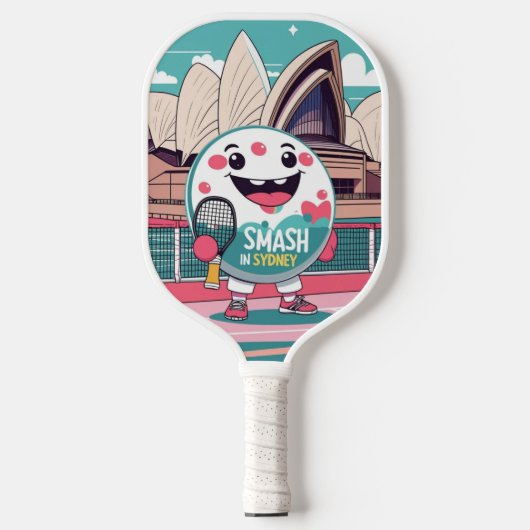 Smash in Sydney - Australia Pickleballデザイン ピックルボールラケット (正面)