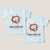 Smash Punch Fist – Bold Strength Motivation Art (デザイン正面&裏面)