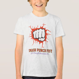 Smash Punch Fist – Bold Strength Motivation Art トライブレンドＴシャツ