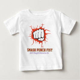 Smash Punch Fist – Bold Strength Motivation Art ベビーTシャツ