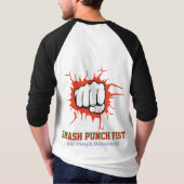 Smash Punch Fist – Bold Strength Motivation Art Tシャツ (裏面)