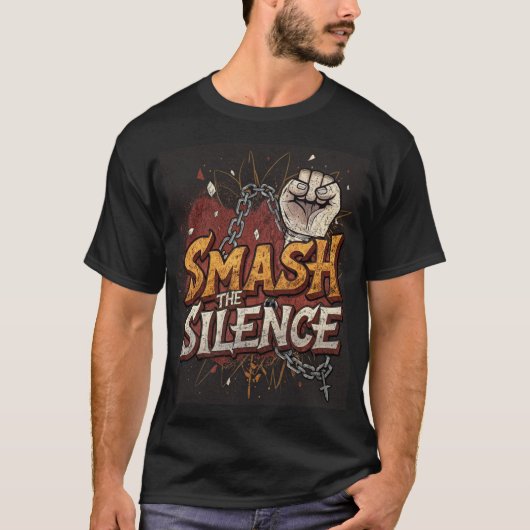 smash the silence tシャツ (正面)