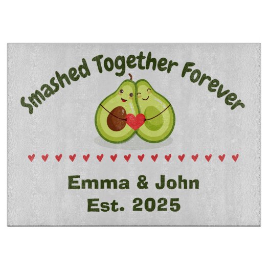 Smashed Together Forever Glass Cutting Board カッティングボード (正面)