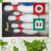 Smashersのピンボーリング キッチンタオル (折り畳み)