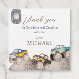 Smashing and Crashing Birthday Thank You Tags フェイバータグ