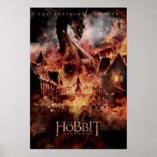 SMAUG™とBARD THE BOWMAN™を搭載したLaketown Ablaze ポスター