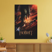 SMAUG™はBILBO BAGGINS™を囲みます キャンバスプリント (インサイチュ (リビング))