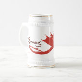 SMAUG™シルエット&名前 ビールジョッキ (正面左)