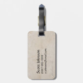 SMAUG™シルエット&名前 ラゲッジタグ (裏面縦)