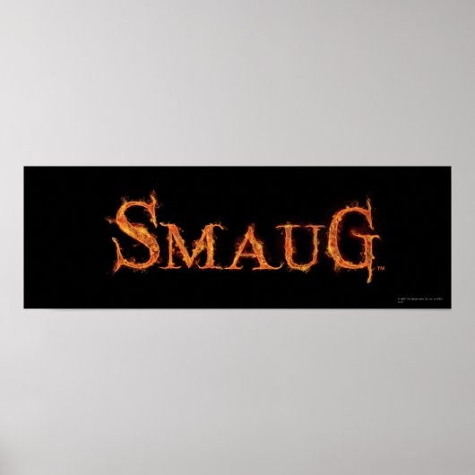SMAUG™名前グラフィック ポスター (正面)