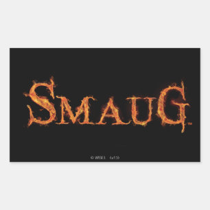 SMAUG™名前グラフィック 長方形シール